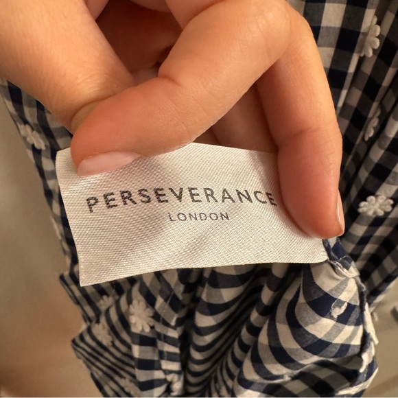 Perseverance London Gingham Daisy Cotton Sundress - Picture 7 of 9